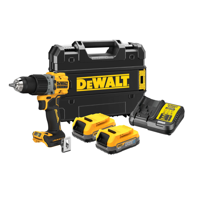 Avvitatore a percussione 18v 2 batteria powerstack DEWALT DCD805E2T-QW