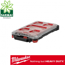 Milwaukee 4932471065 packout valigetta Organiser slim compatto con contenitori