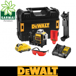 DEWALT DCE089D1R-QW Livella laser 3 linee 360° raggio rosso 10,8v 2ah 50mt