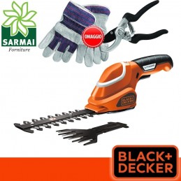 BLACK+DECKER GSL700KIT-QW Kit Cesoia e Sfoltarami a Batteria Litio 7V + Omaggi