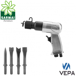 VEPA P135/1 Scalpellatore martello pneumatico 150 mm con scalpelli in valigetta