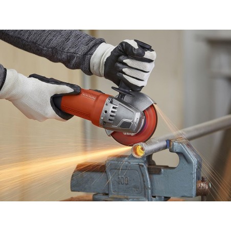 SMERIGLIATRICE ANGOLARE 115 mm FLEX BLACK + DECKER BEG110K  750W ANTI RIAVVIO