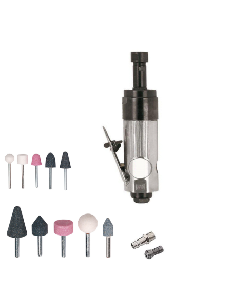 VEPA P125/1 Smeriglio semiprofessionale aria compressa 1/4 con assortimento mole