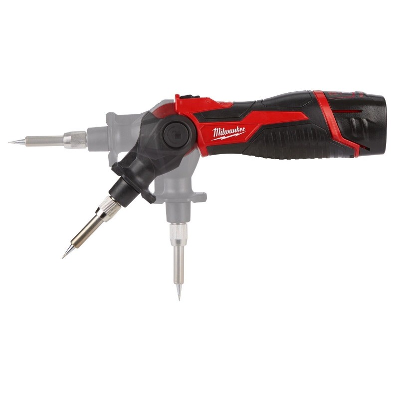 MILWAUKEE M12SI-201C SALDATORE COMPATTO CON TESTA ORIENTABILE 2 AH 400 GRADI