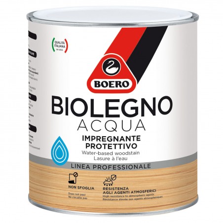 BOERO NEW BIOLEGNO ACQUA 0,750 LT IMPREGNANTE ALL'ACQUA PER LEGNO RESISTENTE