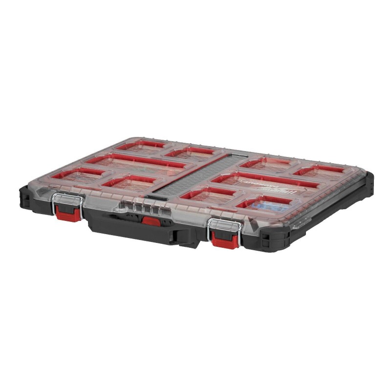 Milwaukee 4932471064 packout valigetta Organiser slim con contenitori rimovibili