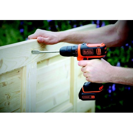 Trapano Avvitatore 11 posizione frizione 10.8 V BLACK & DECKER BDCDD12B-QW
