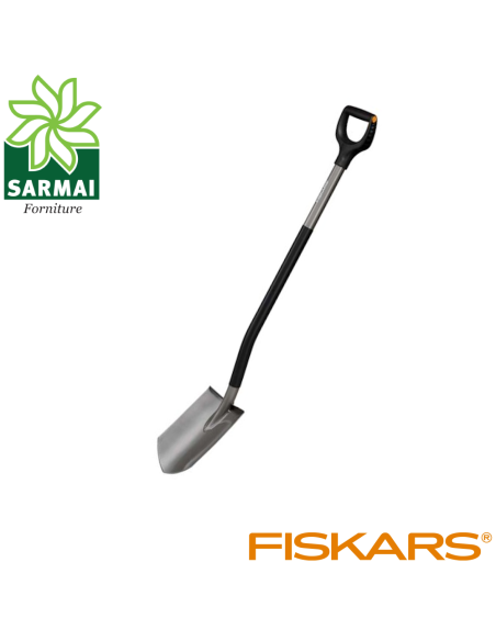 Fiskars 1066708 Vanga a punta Ergonomic badile multiuso ultra leggero in acciaio