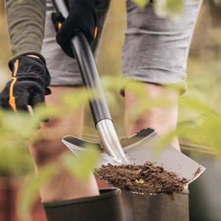 Fiskars 1066710 Vanga quadra Ergonomic badile multiuso ultra leggero in acciaio