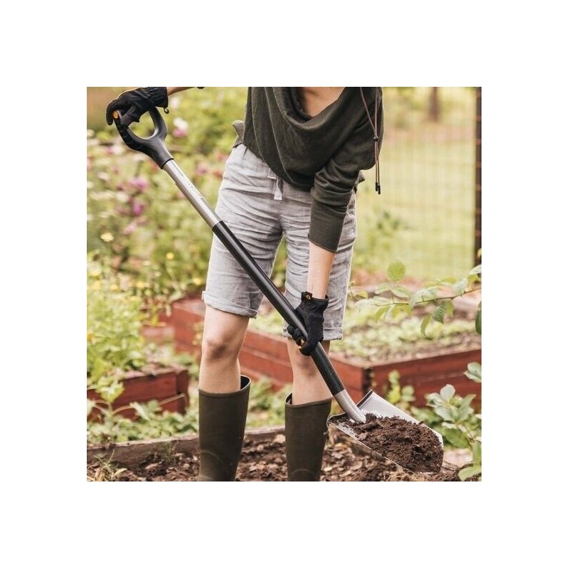 Fiskars 1066708 Vanga a punta Ergonomic badile multiuso ultra leggero in acciaio
