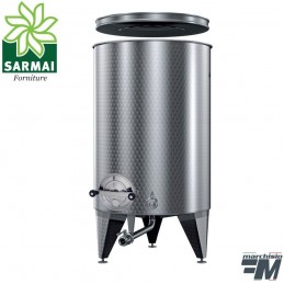 BOTTE PER VINO OLIO CONTENITORE PER ALIMENTI ACCIAIO INOX AISI 304 LT 1000
