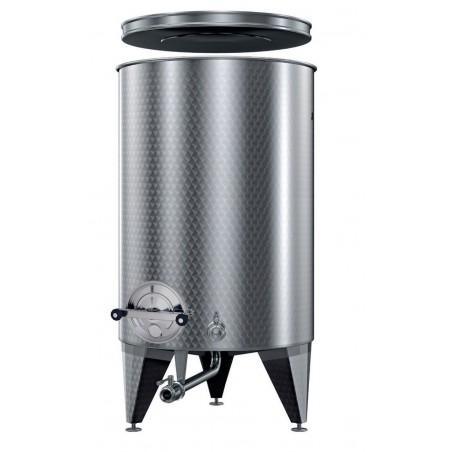 BOTTE PER VINO OLIO CONTENITORE PER ALIMENTI ACCIAIO INOX AISI 304 LT 1000