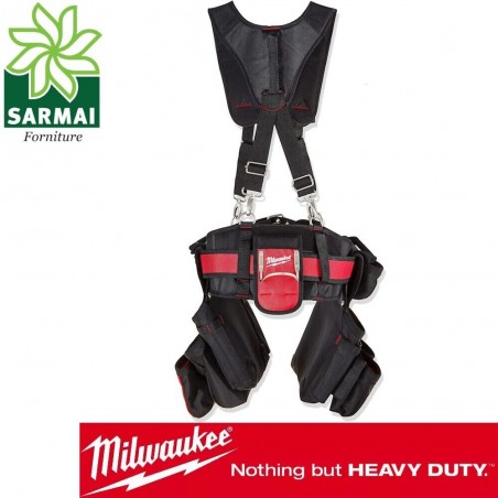 MILWAUKEE CINTURA DA LAVORO CON IMBRACATURA PORTA UTENSILI ELETTRICISTA EDILIZIA