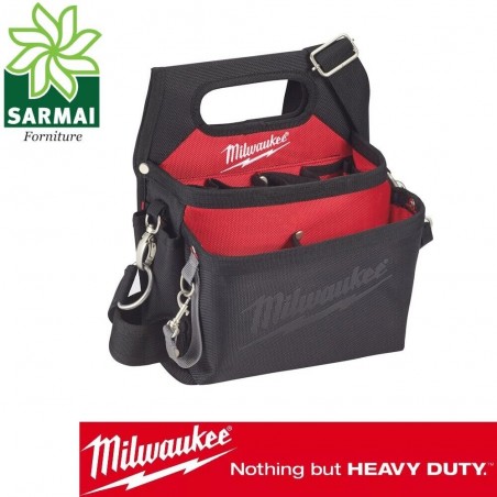 BORSA PORTAUTENSILI APERTA PORTA ATTREZZI TRACOLLA ELETTRICISTA MILWAUKEE