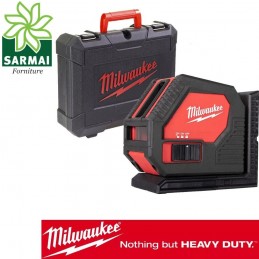 Milwaukee CLL-C Livella Laser verde 2 linee a batteria con valigetta e clip aggancio