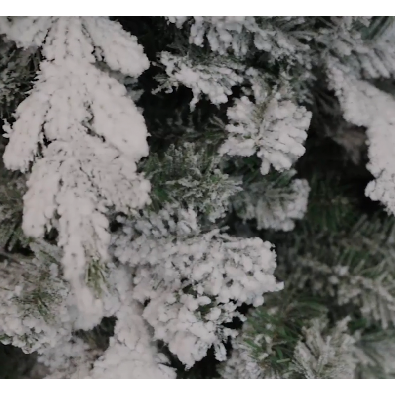 Albero di Natale ARTIFICIALE JACK innevato extra folto rami ombrello