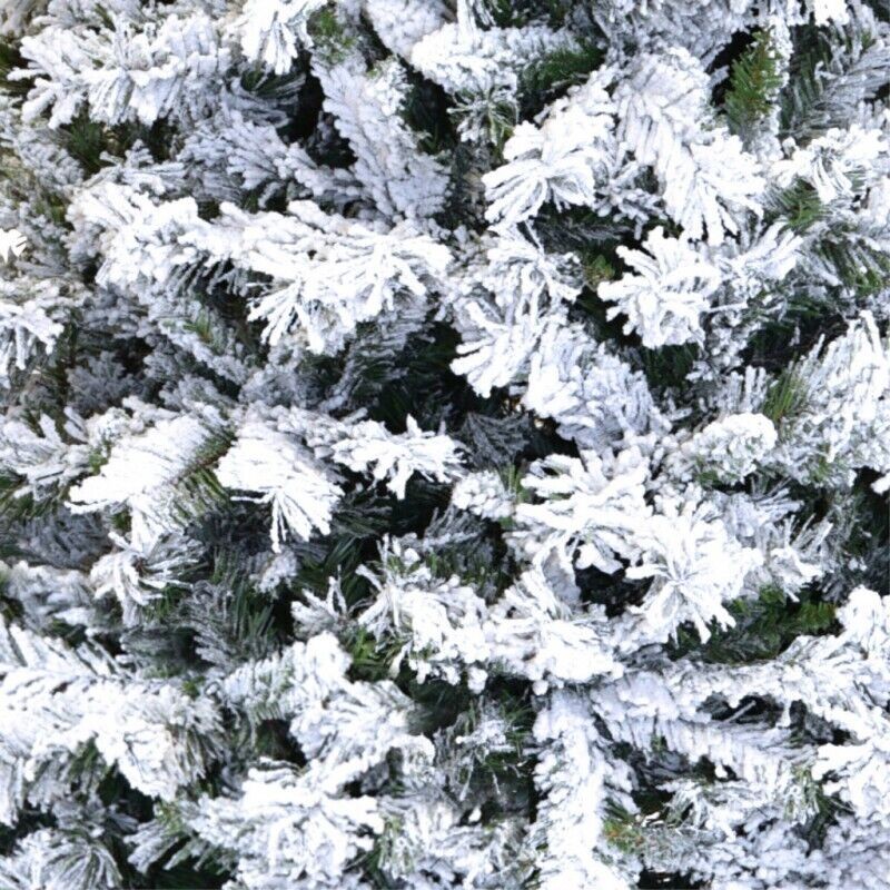 Albero di Natale REALISTICO DENZEL INNEVATO SUPER FOLTO PVC 180 210 240 270 BUD