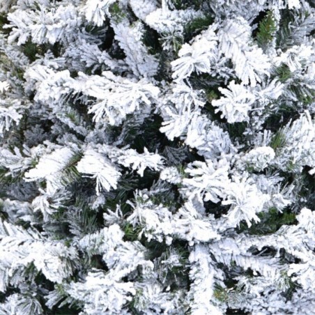 Albero di Natale REALISTICO DENZEL INNEVATO SUPER FOLTO PVC 180 210 240 270 BUD