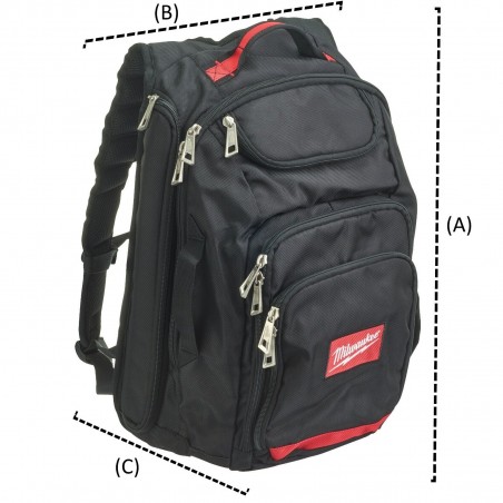 Milwaukee Zaino Borsa portautensili porta PC attrezzi contractor in nylon