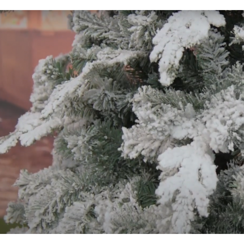 Albero di Natale ARTIFICIALE JACK innevato extra folto rami ombrello