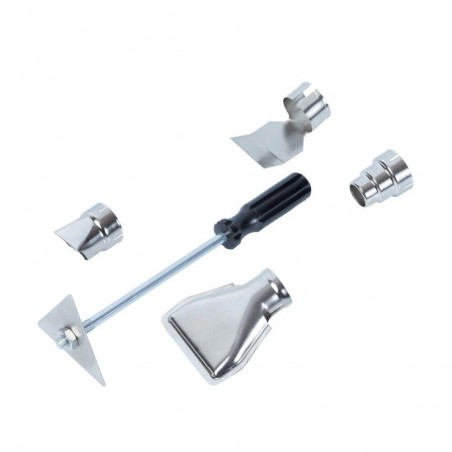 PISTOLA TERMICA KIT 2000W 230V 600° RIBITECH CON ACCESSORI BECCHI E VALIGETTA