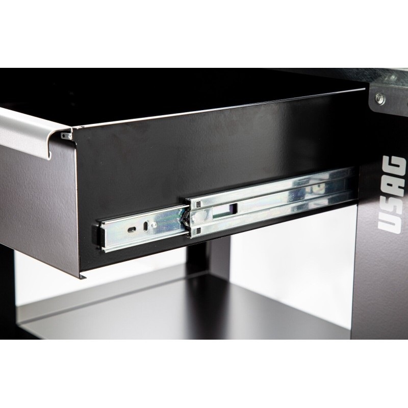 USAG 506 TAC 2000 BANCO BANCONE TAVOLO DA LAVORO PIANO IN ACCIAIO 200X70XH 86 CM