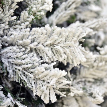 Albero di Natale REALISTICO DENZEL INNEVATO SUPER FOLTO PVC 180 210 240 270 BUD