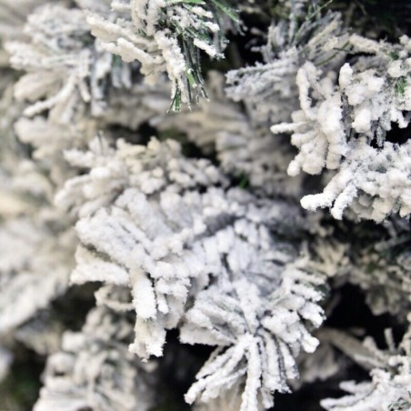 Albero di Natale REALISTICO DENZEL INNEVATO SUPER FOLTO PVC 180 210 240 270 BUD
