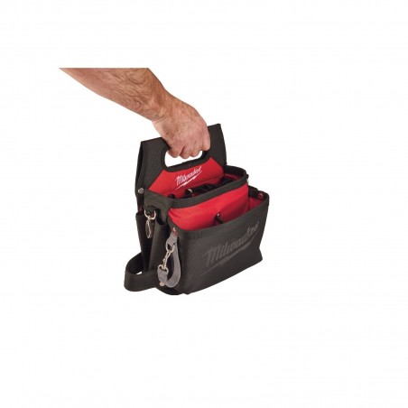 BORSA PORTAUTENSILI APERTA PORTA ATTREZZI TRACOLLA ELETTRICISTA MILWAUKEE