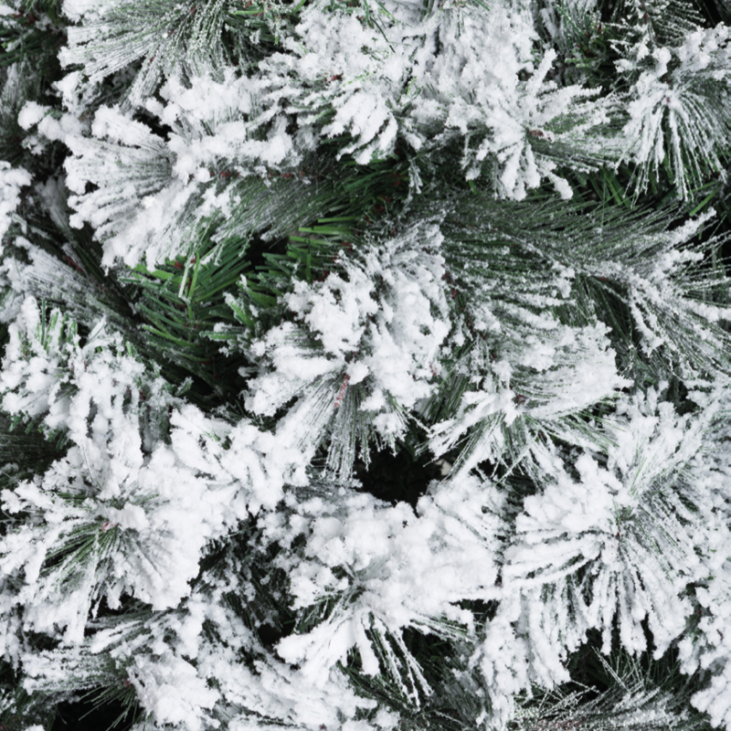 Albero di Natale REALISTICO DENZEL INNEVATO SUPER FOLTO PVC 180 210 240 270 BUD