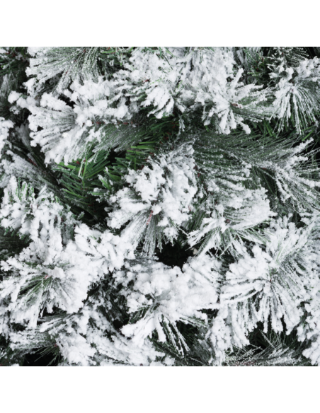 Albero di Natale REALISTICO DENZEL INNEVATO SUPER FOLTO PVC 180 210 240 270 BUD
