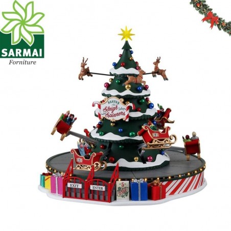SANTA'S SLEIGH SPINNERS Attrazione Lemax CARNIVAL Cod 14833