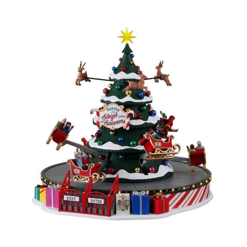 SANTA'S SLEIGH SPINNERS Attrazione Lemax CARNIVAL Cod 14833