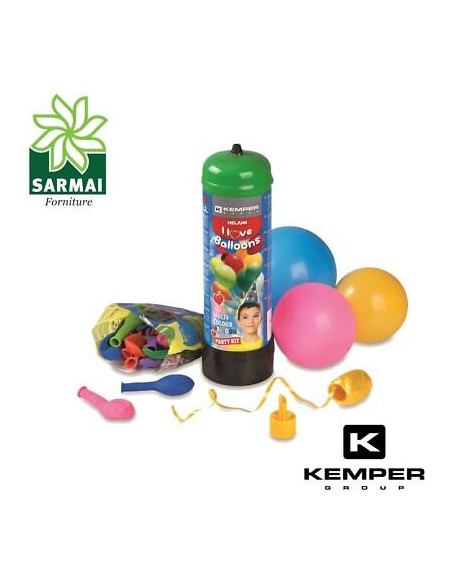 KEMPER Feste Compleanni Party Kit Bombola Gas Elio Compreso Di 35 Palloncini