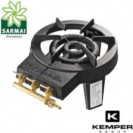 Fornellone a Gas Propano Butano In Ghisa 3 Rubinetti 8,6 kW Kemper 104988