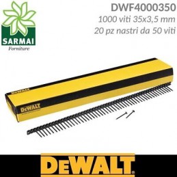 DeWALT DWF4000350 viti nastrate per cartongesso passo fine 35x3,5 mm 1000 pz