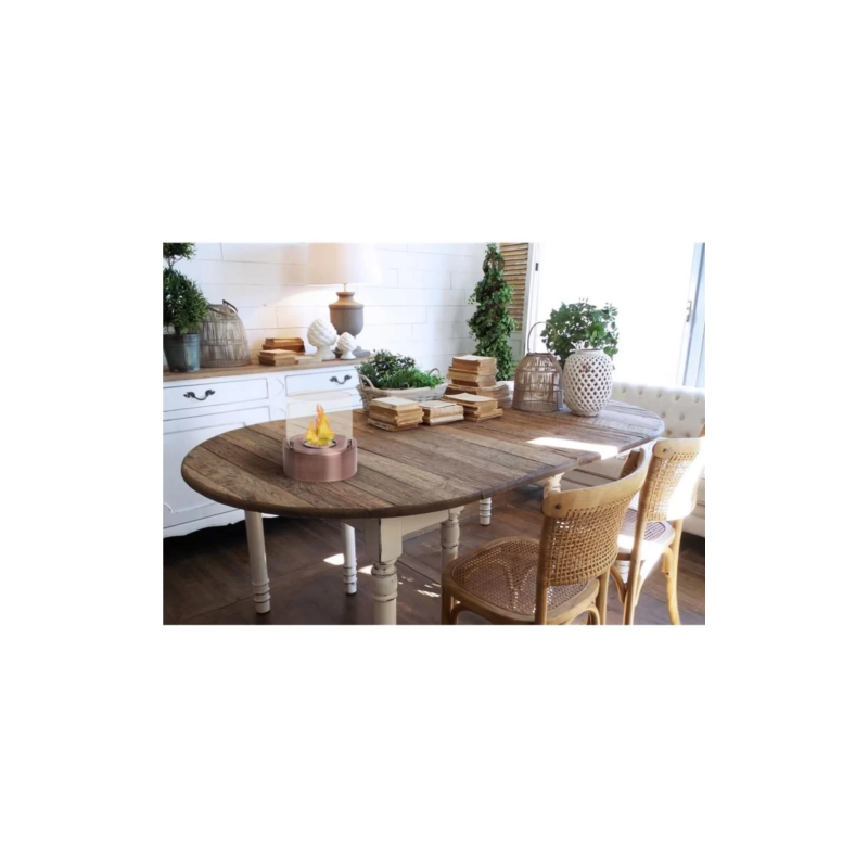 XONE Rustic Biocamino da tavolo cilindrico bruciatore da 0,4lt potenza di 0,46