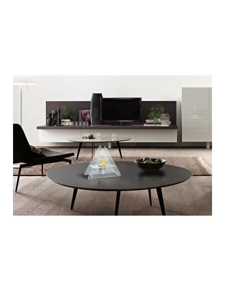 XONE Gamma Biocamino da tavolo triangolare bruciatore 0,135lt potenza 0,34 kw/h
