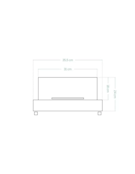Xone Biocamino camino a bioetanolo da Tavolo Mason Potenza: 1.5 kW/h