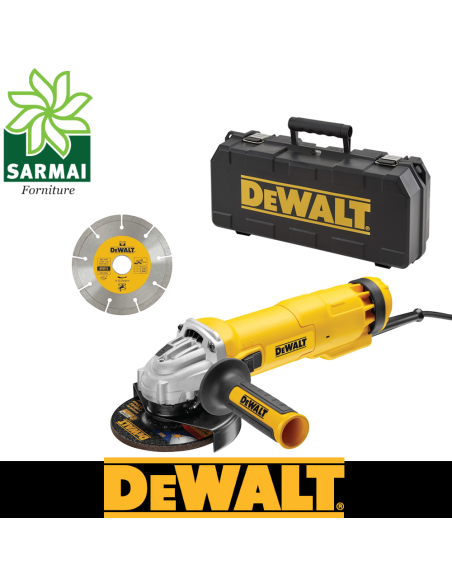 DEWALT DWE4217KD-QS Smerigliatrice angolare 125mm 1200W in valigetta con disco