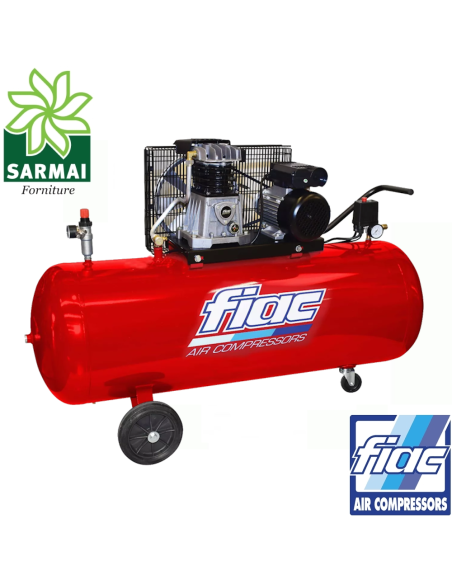 FIAC AB 200/360 COMPRESSORE ARIA SERBATOIO 200L MOTORE 3HP MONOFASE
