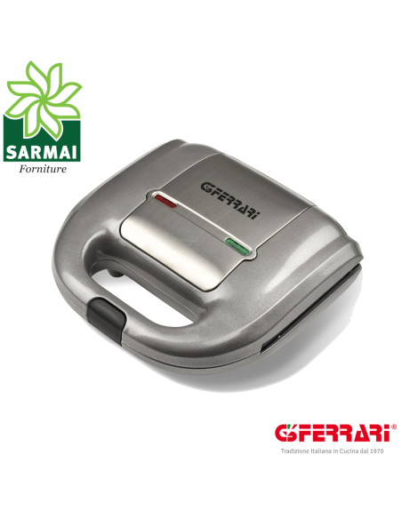 G3 Ferrari G10115 Tostiera a pressione 750W toast piastre antiaderenti 22x13 cm