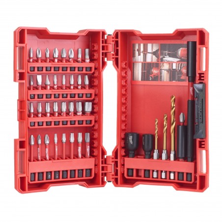Assortimento inserti bits 40 pz Milwaukee SHOCKWAVE acciaio trattato in custodia