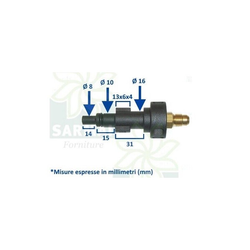 SONDA SPURGATUBI STURATUBI 10-16 METRI ANTIPIEGA ANNOVI REVERBERI BLACK & DECKER