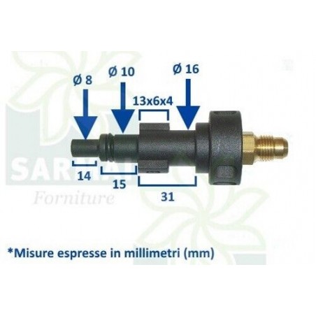 SONDA SPURGATUBI STURATUBI 10-16 METRI ANTIPIEGA ANNOVI REVERBERI BLACK & DECKER