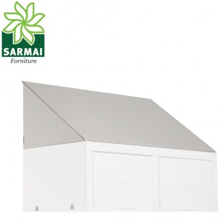 TETTO INCLINATO PARAPOLVERE NORMA ASL ARMADIO SPOGLIATOIO SPORCO PULITO SLIM 36X50 CM