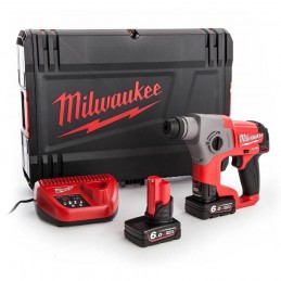 MILWAUKEE M12 CH-602X Tassellatore SDS-PLUS super leggero 12V con 2 batterie da 6 Ah