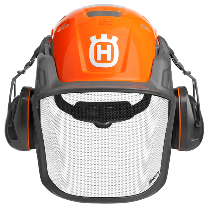 Casco elmetto forestale protettivo Husqvarna Technical con visiera e cuffie