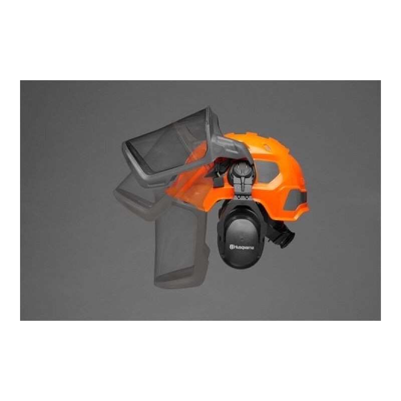 Casco elmetto forestale protettivo Husqvarna Technical con visiera e cuffie