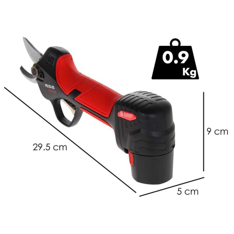 KIT POTATURA BLUE BIRD FORBICE PS 23-25 FASTER + POTATORE CS 22-04 + 3 BATTERIE